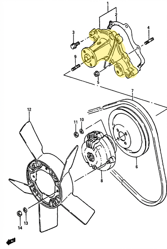 Water Pump (1300cc)