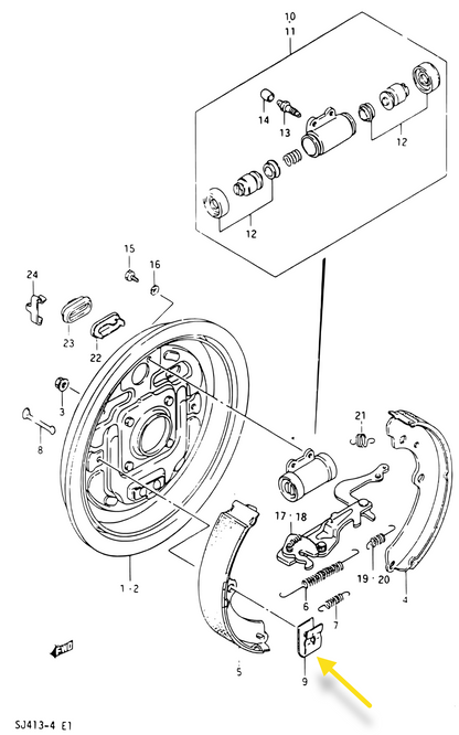 Rear Drum Brake Hold Down Springs